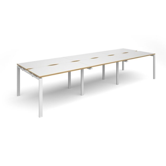 Dams Adapt II triple back to back desks 3600mm x 1200mm-10126