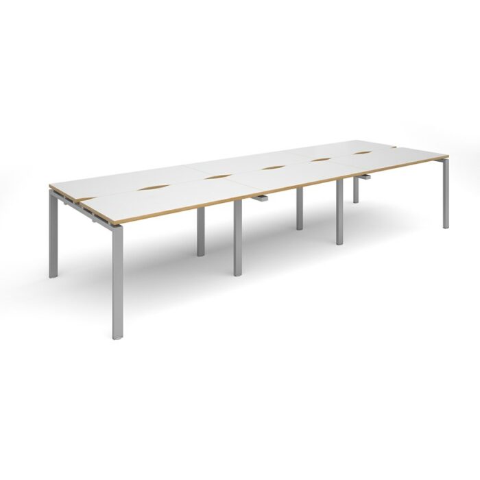 Dams Adapt II triple back to back desks 3600mm x 1200mm-10128