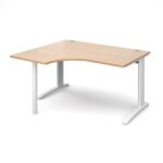 DAMS TR10 left hand ergonomic desk 1400mm-10775