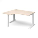 DAMS TR10 left hand ergonomic desk 1400mm-10777