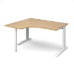 DAMS TR10 left hand ergonomic desk 1400mm-10779