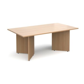 DAMS Arrow head leg rectangular boardroom table 1800mm x 1000mm-0