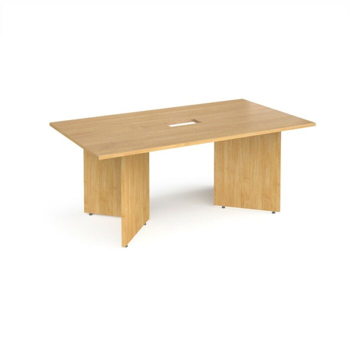 DAMS Arrow head leg rectangular boardroom table 1800mm x 1000mm-34232