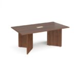 DAMS Arrow head leg rectangular boardroom table 1800mm x 1000mm-34228