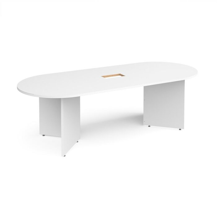 DAMS Arrow head leg radial end boardroom table-34258