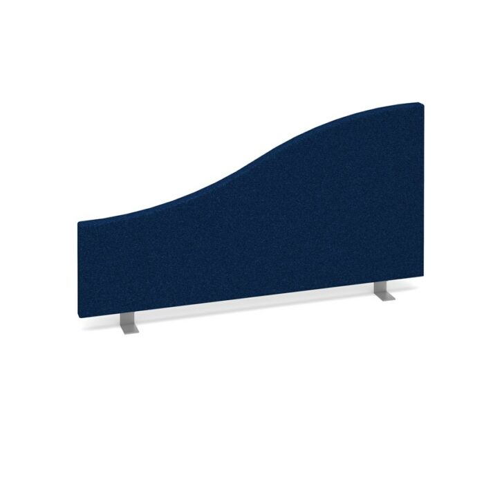 DAMS Wave desktop fabric screen 800mm x 400mm/200mm-33637