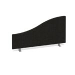 DAMS Wave desktop fabric screen 800mm x 400mm/200mm-0