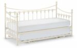 Julian Bowen Metal Versailles Day Bed stone white-13752