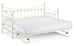 Julian Bowen metal Versailles Underbed Trundle stone white-13755