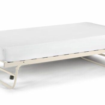 Julian Bowen metal Versailles Underbed Trundle stone white-0