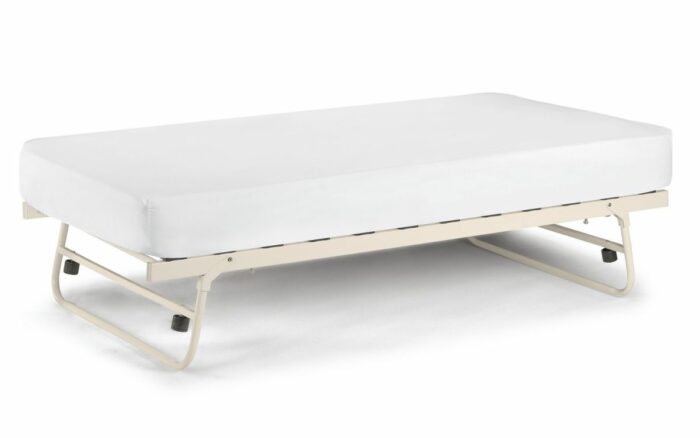 Julian Bowen metal Versailles Underbed Trundle stone white-0