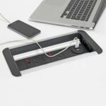 DAMS Eclipse in-table rollover power module 2 x UK sockets, 1 x TUF (A&C connectors) USB charger, 1 x RJ45 vsocket, 1 x HDMI socket-11866