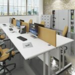 BIG DEALS DAMS Straight desktop fabric screen -13778