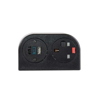 DAMS Phase multi-surface power module 1 x UK socket, 1 x TUF (A&C connectors) USB charger-0