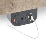 DAMS Phase multi-surface power module 1 x UK socket, 2 x RJ45 sockets-11813