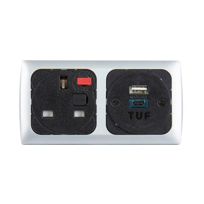DAMS Proton panel mounted power module 1 x TUF (A&C connectors) USB charger-0