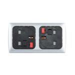 DAMS Proton panel mounted power module 2 x UK sockets-0