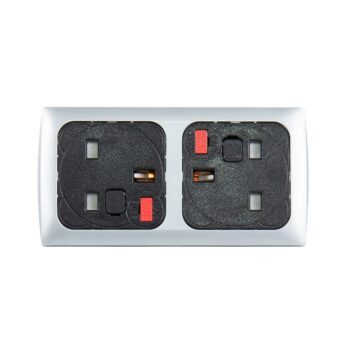 DAMS Proton panel mounted power module 2 x UK sockets-0