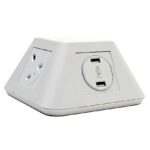 DAMS Inca on-surface power module 2 x UK sockets, 2 x twin USB fast charge-11791