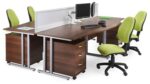 DAMS Straight glazed desktop screen-13834