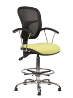 Alliance HIMP/Mesh Mesh Back Draughtsman Chair (Twin Lever on Glides)-12854