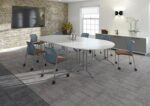 DAMS Semi circular folding leg table-12709