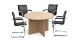 DAMS Arrow head leg circular meeting table-12411