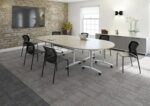 DAMS Rectangular deluxe fliptop meeting table-12473