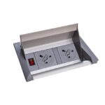 DAMS Aero fliptop in-table power module 2 x UK sockets-0