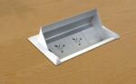DAMS Aero fliptop in-table power module 2 x UK sockets , 2 x RJ45 sockets-11853