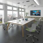 DAMS Fuze rectangular boardroom table-12063