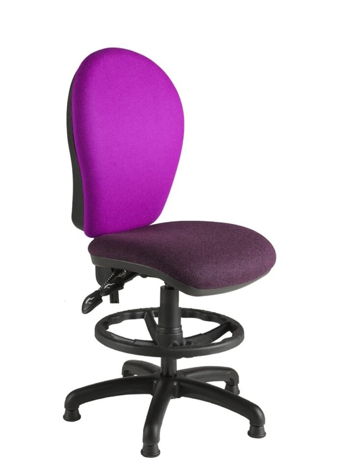 Alliance RIMPD Round Back Draughtsman Chair (Twin Lever on Glides)-0