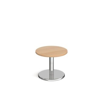 DAMS Pisa circular coffee table with round chrome base-0