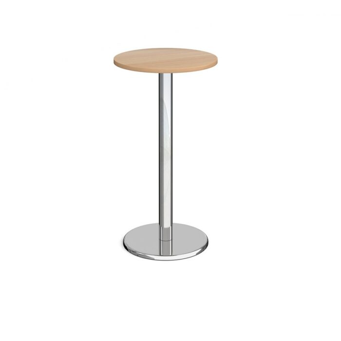 DAMS Pisa circular poseur table with round chrome base-13106