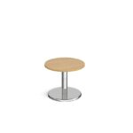 DAMS Pisa circular coffee table with round chrome base-13132