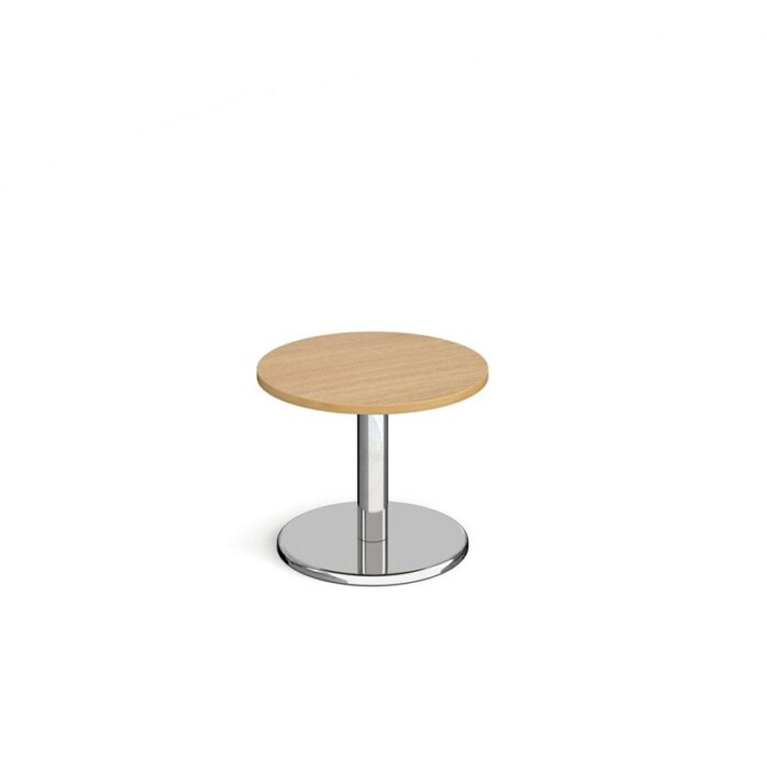 DAMS Pisa circular coffee table with round chrome base-13132