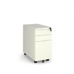 DAMS Steel 3 drawer narrow mobile pedestal-33249