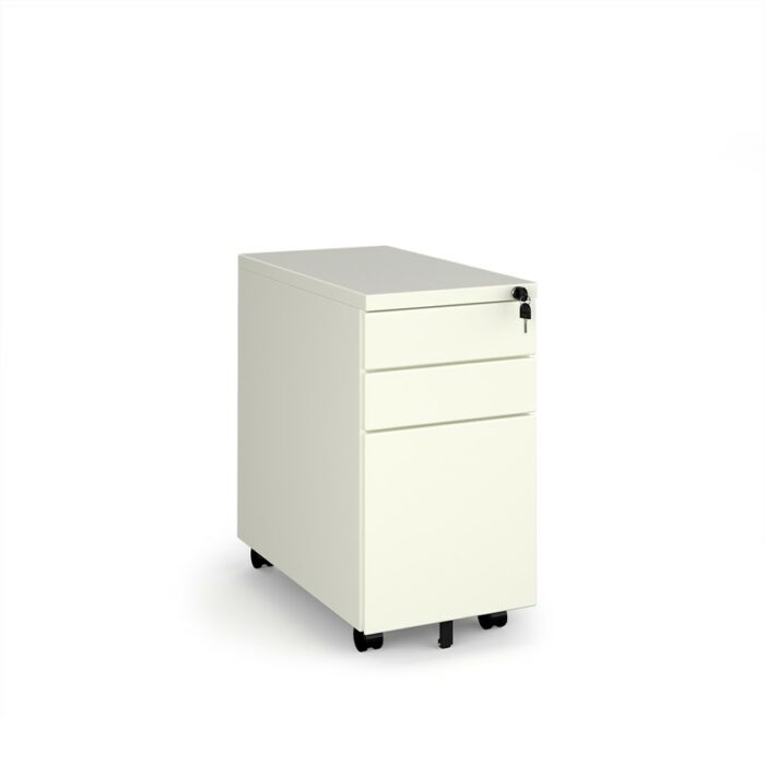 DAMS Steel 3 drawer narrow mobile pedestal-33249