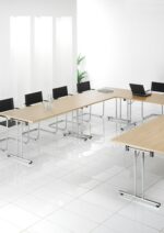 DAMS Semi circular folding leg table-12571