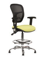 Alliance HIMP/Mesh Mesh Back Draughtsman Chair (Twin Lever on Glides)-12856