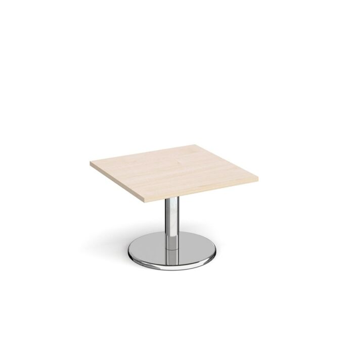 DAMS Pisa square coffee table with round chrome base-13117