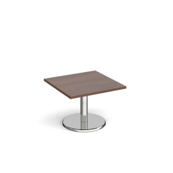 DAMS Pisa square coffee table with round chrome base-0