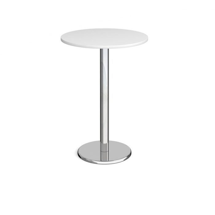 DAMS Pisa circular poseur table with round chrome base-13102