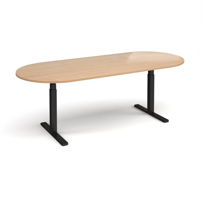 DAMS Elev8 Touch radial end boardroom table-11949