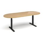 DAMS Elev8 Touch radial end boardroom table-11938