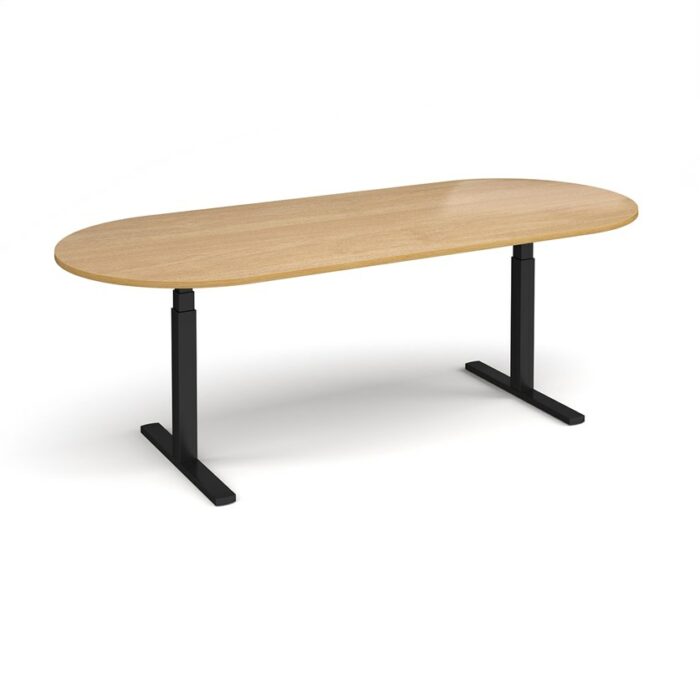 DAMS Elev8 Touch radial end boardroom table-11938