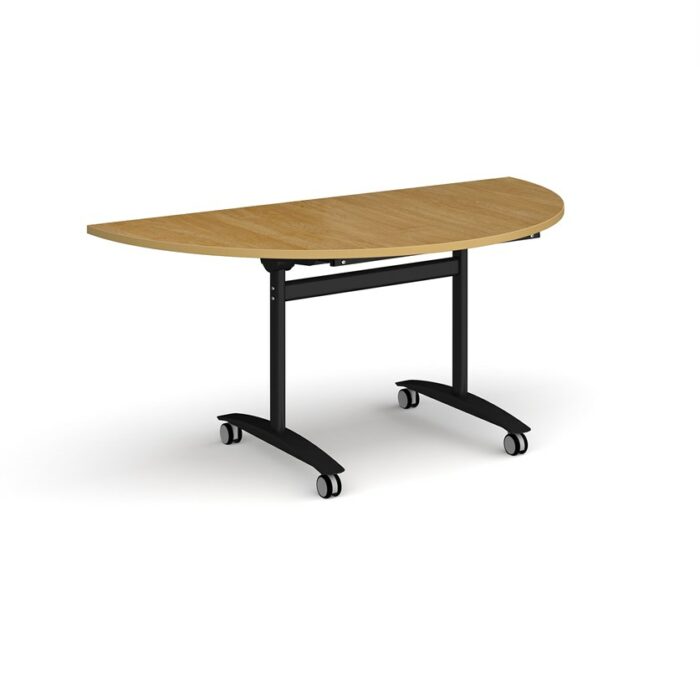DAMS Semi circular deluxe fliptop meeting table-12491