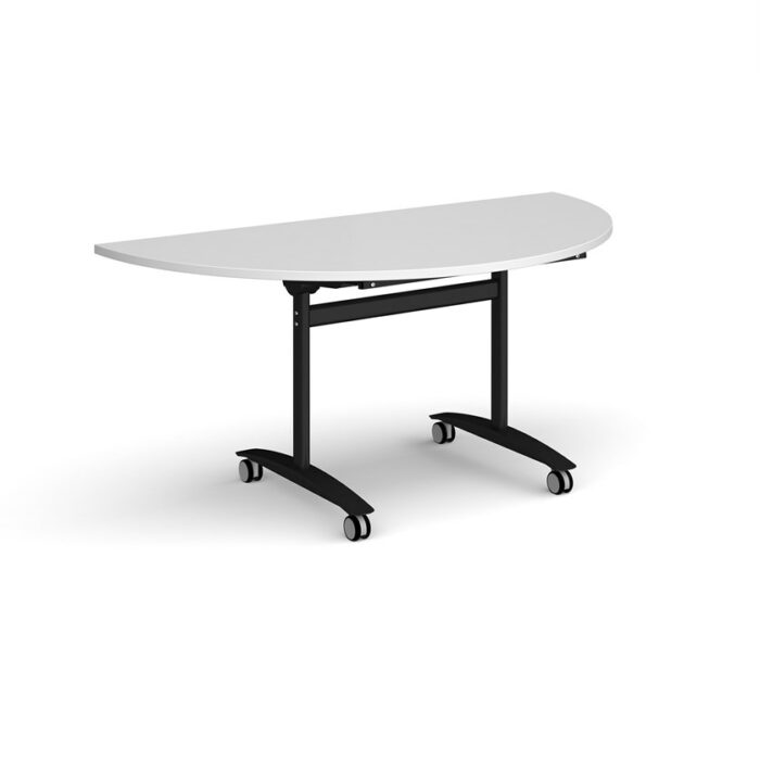 DAMS Semi circular deluxe fliptop meeting table-12498