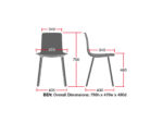 Elite Ben Upholstered Breakout Chair-14137