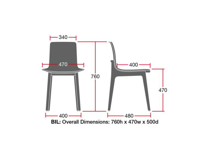 Elite Bill Polyproperlene Breakout Chair-13915